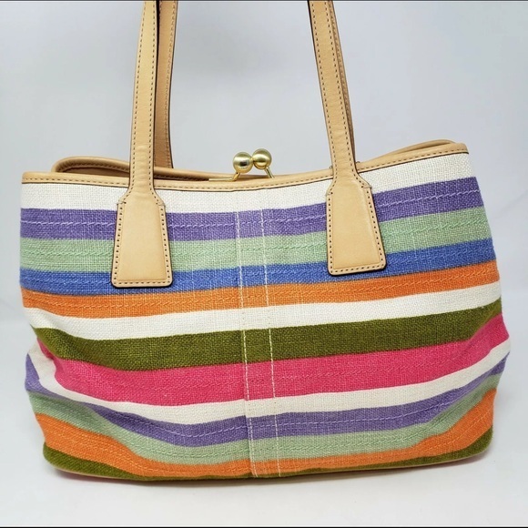 Coach | Hamptons Archive 10th Anniversary Legacy Framed Carryall Tote - Picture 5 of 9